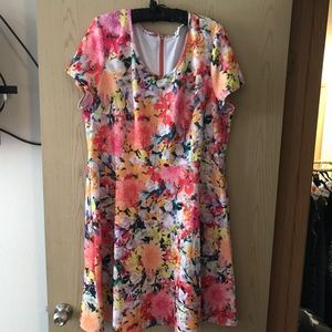 Floral Neon Dress / 20W